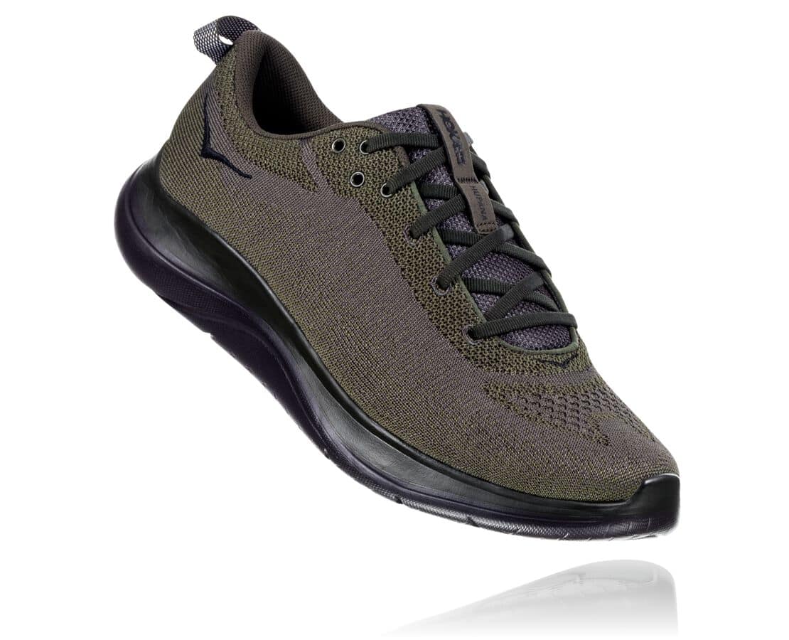 Hoka One One Hupana Flow Herren Straßenlaufschuhe Grün | (DE-7138PLXCN)